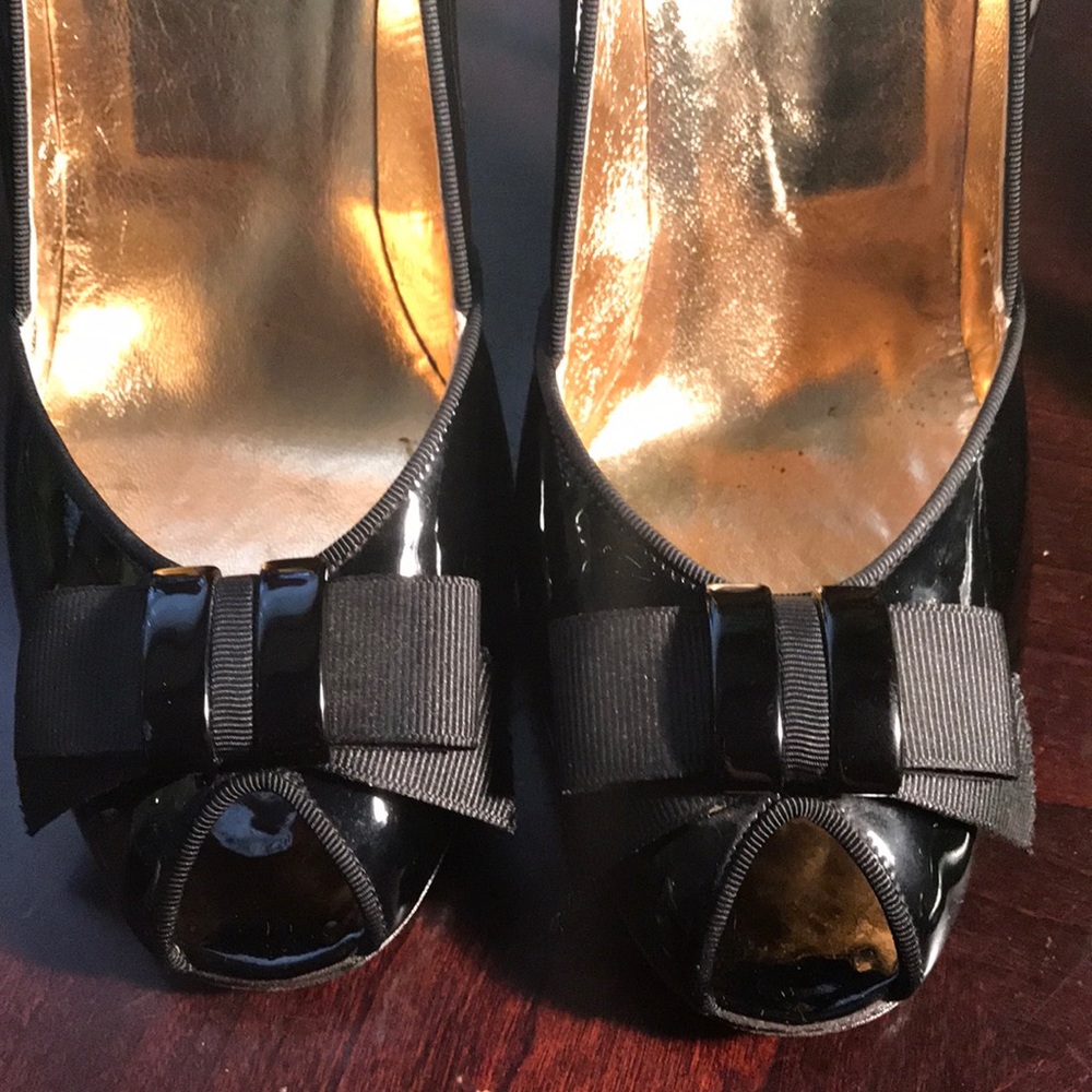 EUC Sz 41 Dolce & Gabbana peep toe - Picture 4 of 8